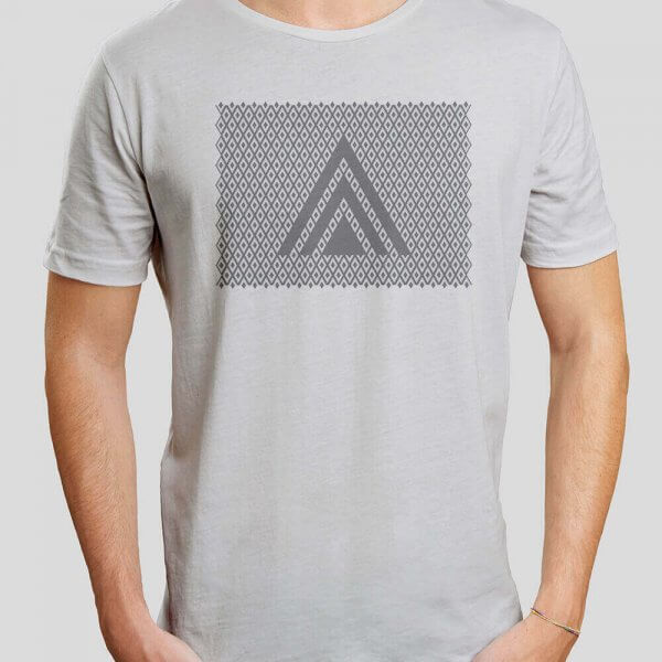 Camiseta Gris Chico Mosaico