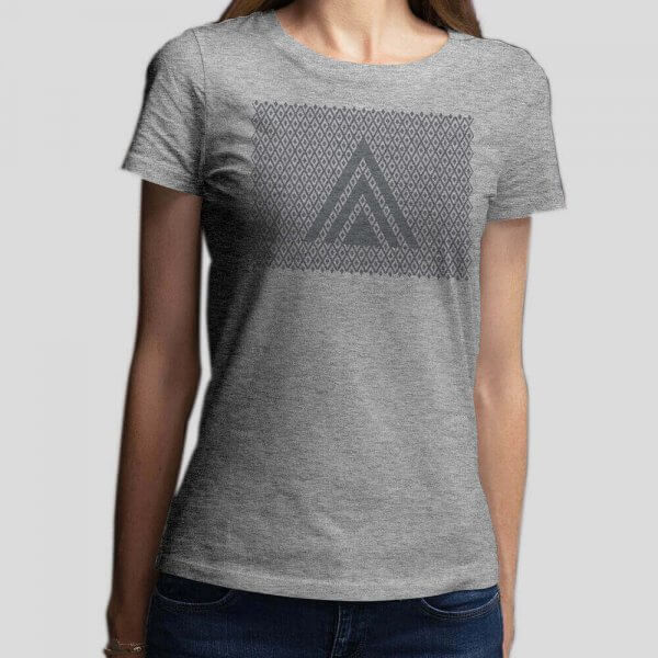 Camiseta Gris Chica Mosaico