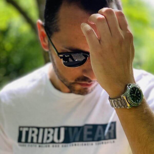 Camiseta Hombre Banner blanca