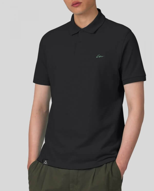 Polo Negro Hombre Rúbrica - Imagen 3