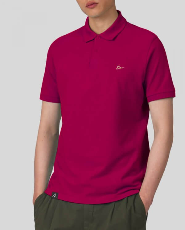 Polo Rosa Hombre Rúbrica - Imagen 2