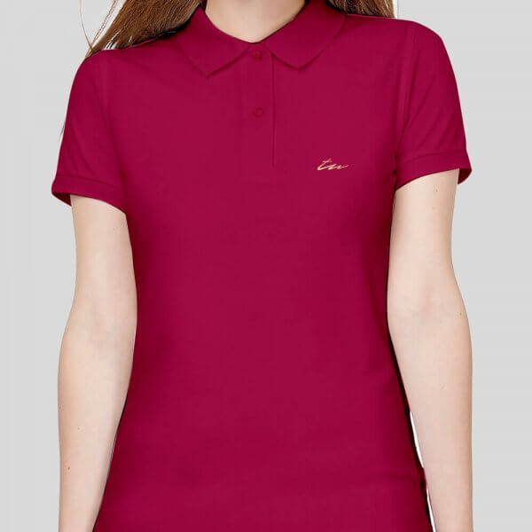 Polo Rosa Mujer Rúbrica