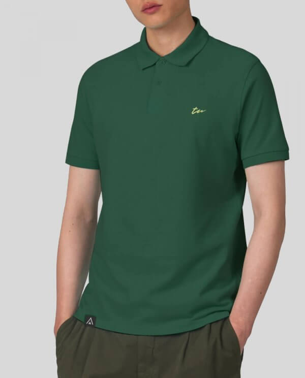 Polo Verde Hombre Rúbrica - Imagen 2