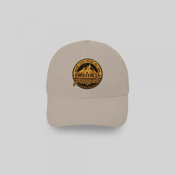 Gorra 6 paneles Beige Conciencia - Imagen 6