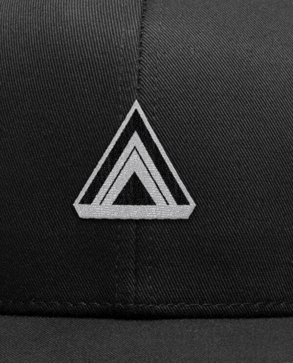 Gorra 6 paneles Negra Logotipo - Imagen 3