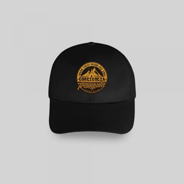 Gorra 6 paneles Negra Conciencia - Imagen 5