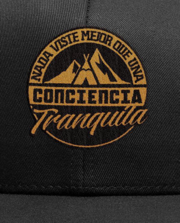 Gorra 6 paneles Negra Conciencia - Imagen 3