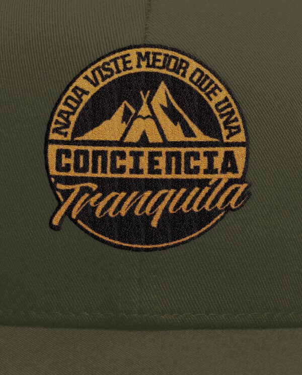 Gorra Verde 6 paneles Conciencia - Imagen 2
