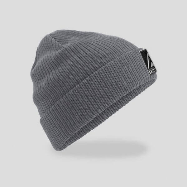Gorro Gris Estampado, Lateral Derecho - TRIBU