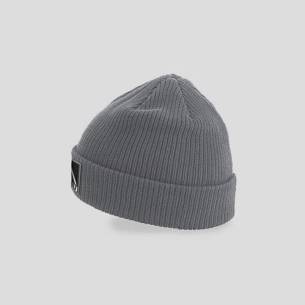 Gorro Gris Estampado, Lateral Izquierdo - TRIBU
