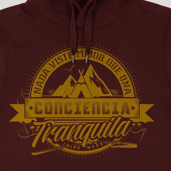 Sudadera Burdeos Conciencia - Imagen 2