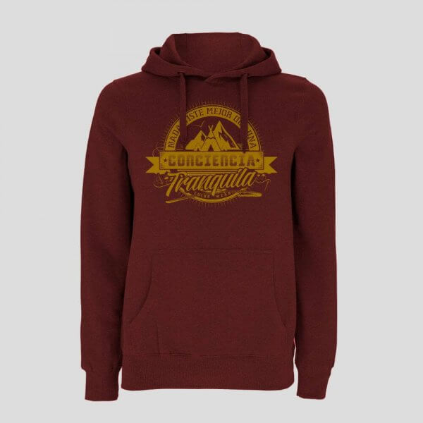Sudadera Burdeos Conciencia